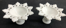 Load image into Gallery viewer, Matching Set Milk Glass Candle Holders
