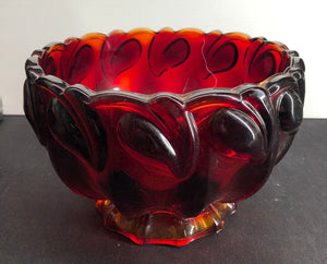 Large Ruby Red Bowl