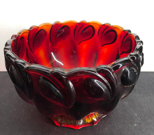 Large Ruby Red Bowl