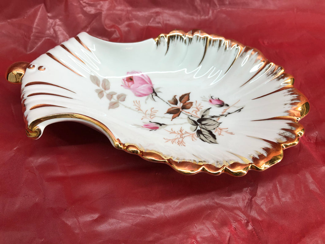 Limoges Porcelain Flowered Dish