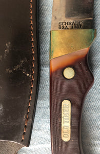 Vintage Old Timer Schrade USA 130T Sheath Knife