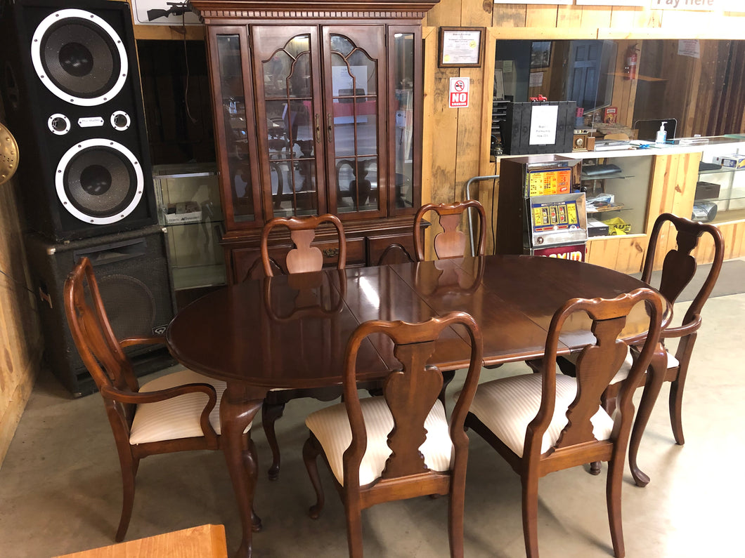 Dinning table, chairs, china cabinet