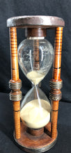 Load image into Gallery viewer, 12” Hourglass, Wood//Metal, Signed, Free Shipping
