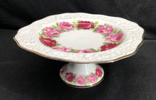 Load image into Gallery viewer, Bavaria Germany Roses Pedestal Cake Plate
